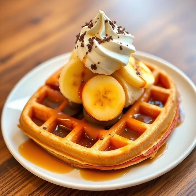 Banana Waffle One Fifteenth Coffee